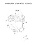 DISPOSABLE WEARING ARTICLE diagram and image