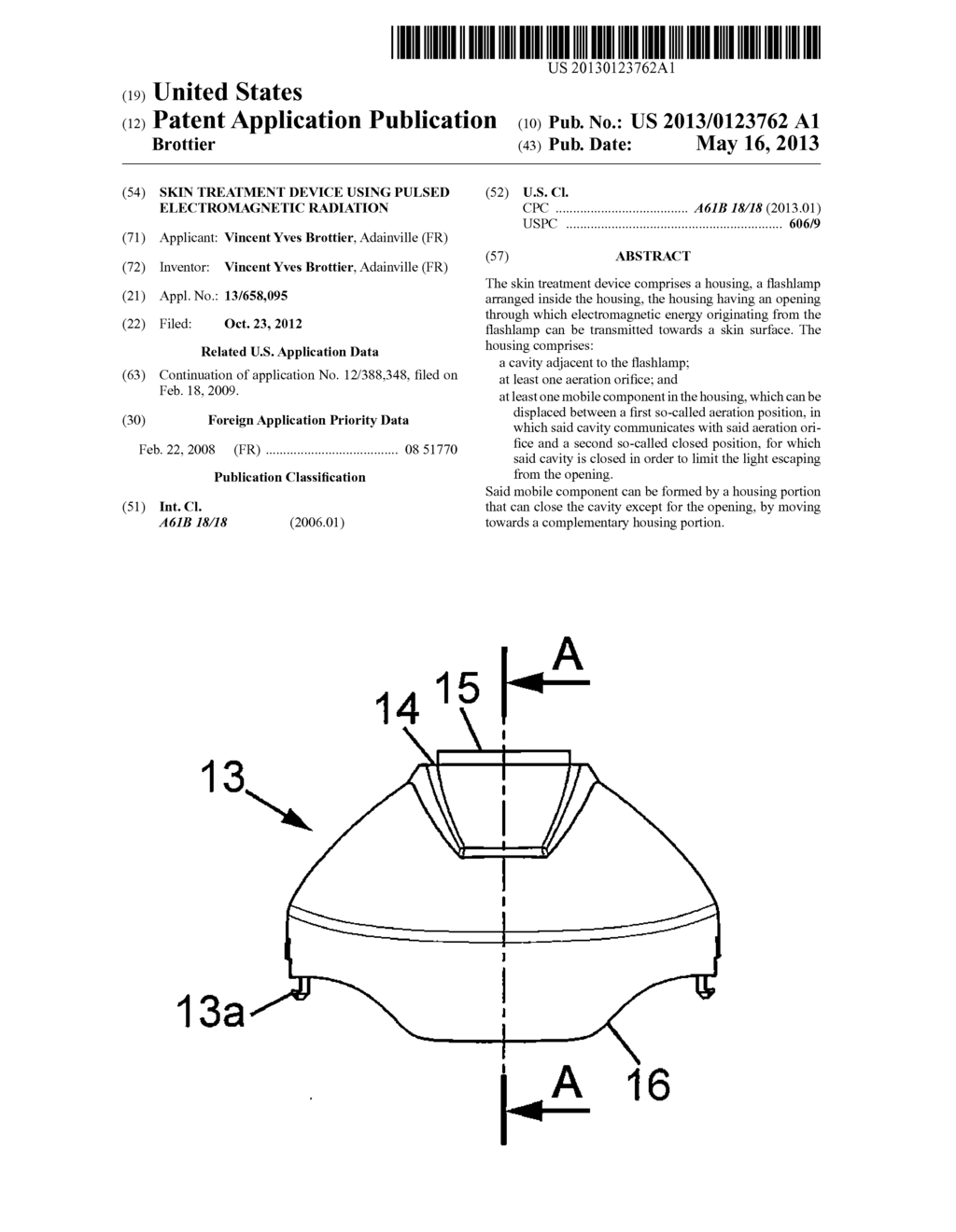 Skin Treatment Device Using Pulsed Electromagnetic Radiation - diagram, schematic, and image 01