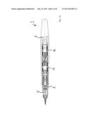 DEVICE FOR PIERCING AN ORGANIC TISSUE AND ACTUATION MODULE diagram and image