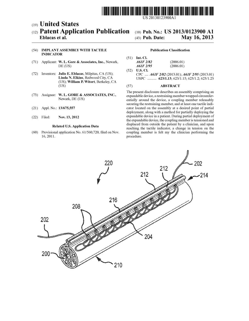 IMPLANT ASSEMBLY WITH TACTILE INDICATOR - diagram, schematic, and image 01