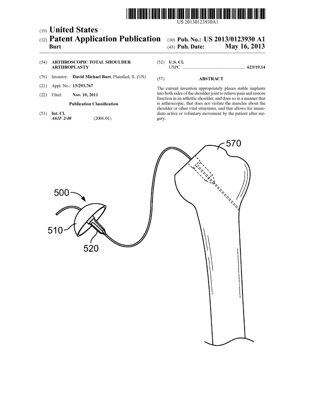 ARTHROSCOPIC TOTAL SHOULDER ARTHROPLASTY - diagram, schematic, and image 01