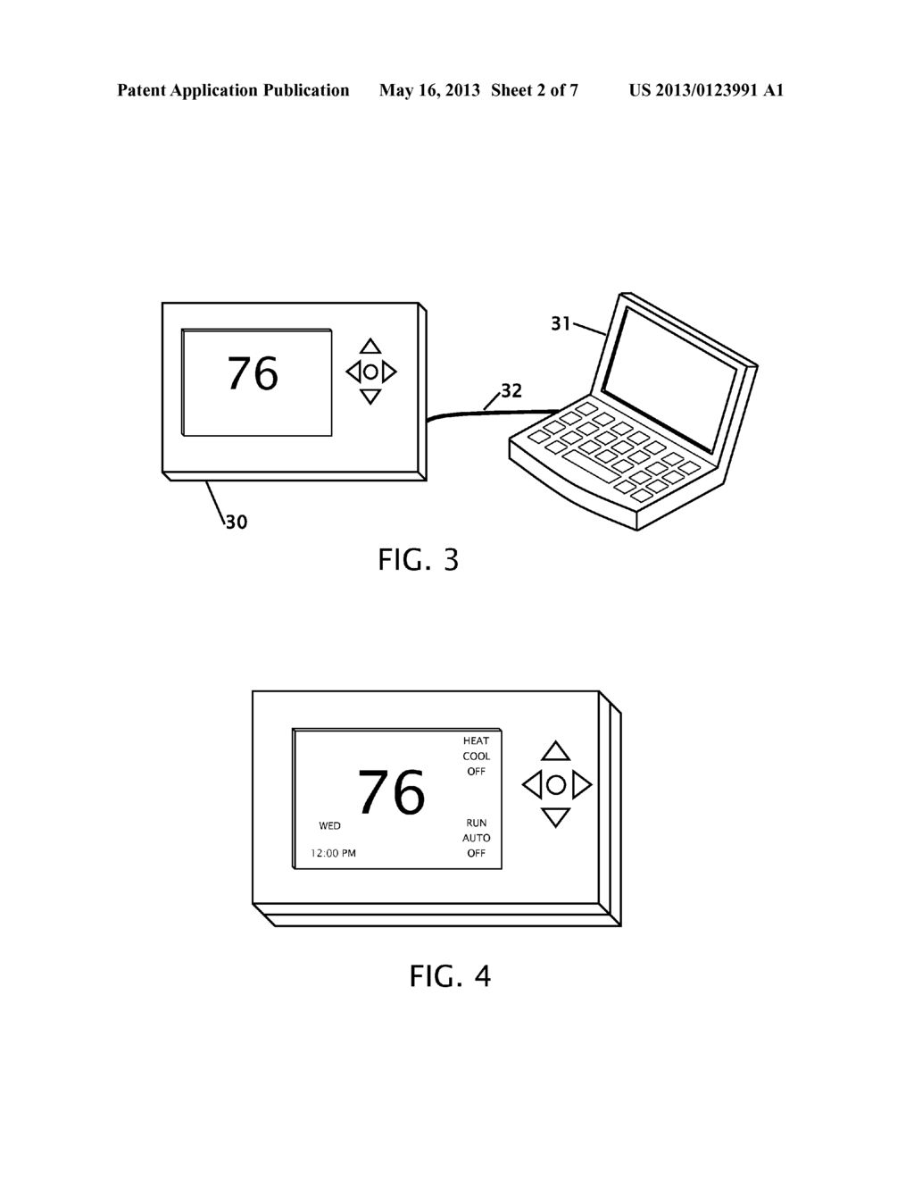 THERMOSTAT AND IRRIGATION CONTROLLER WITH REMOVABLE USER INTERFACE - diagram, schematic, and image 03