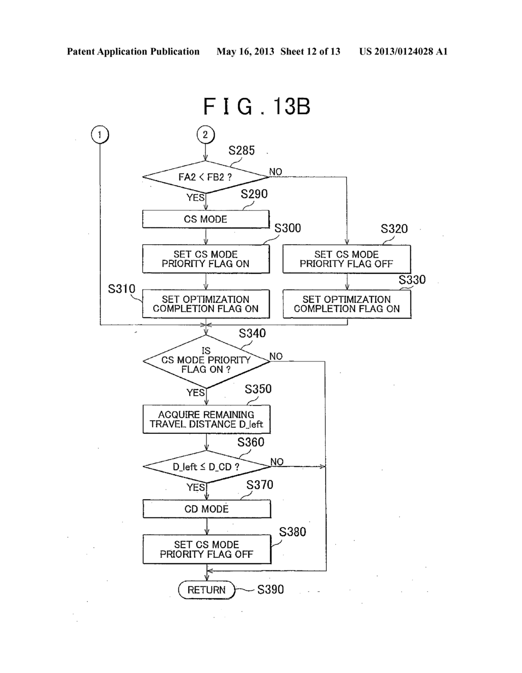 CONTROL DEVICE FOR HYBRID VEHICLE, AND HYBRID VEHICLE EQUIPPED WITH     CONTROL DEVICE - diagram, schematic, and image 13