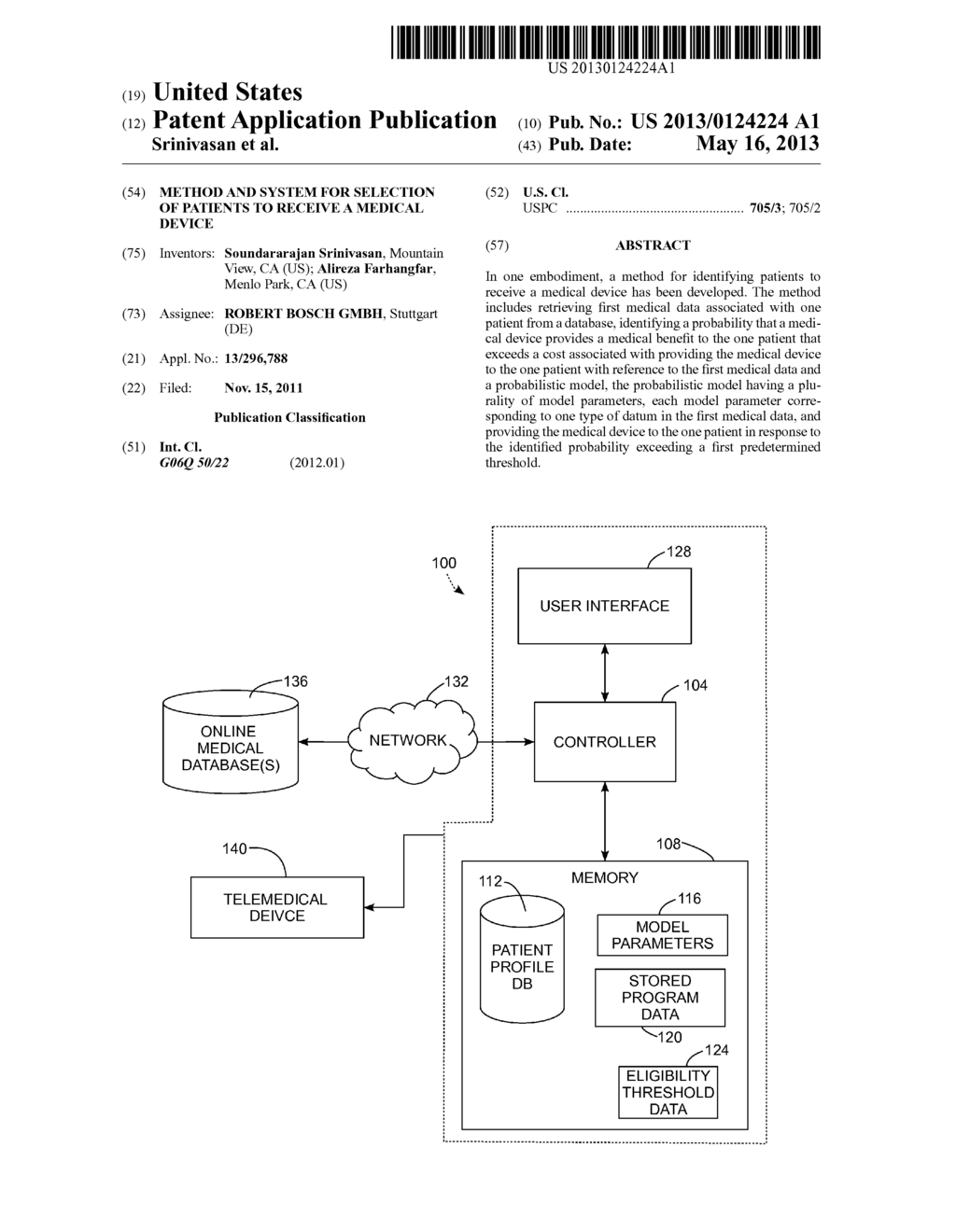 Method and System for Selection of Patients to Receive a Medical Device - diagram, schematic, and image 01