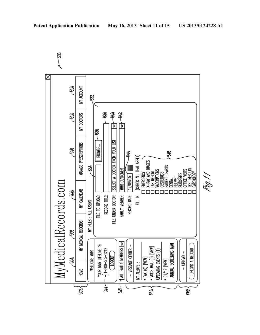 METHOD AND SYSTEM FOR PROVIDING ONLINE RECORDS - diagram, schematic, and image 12