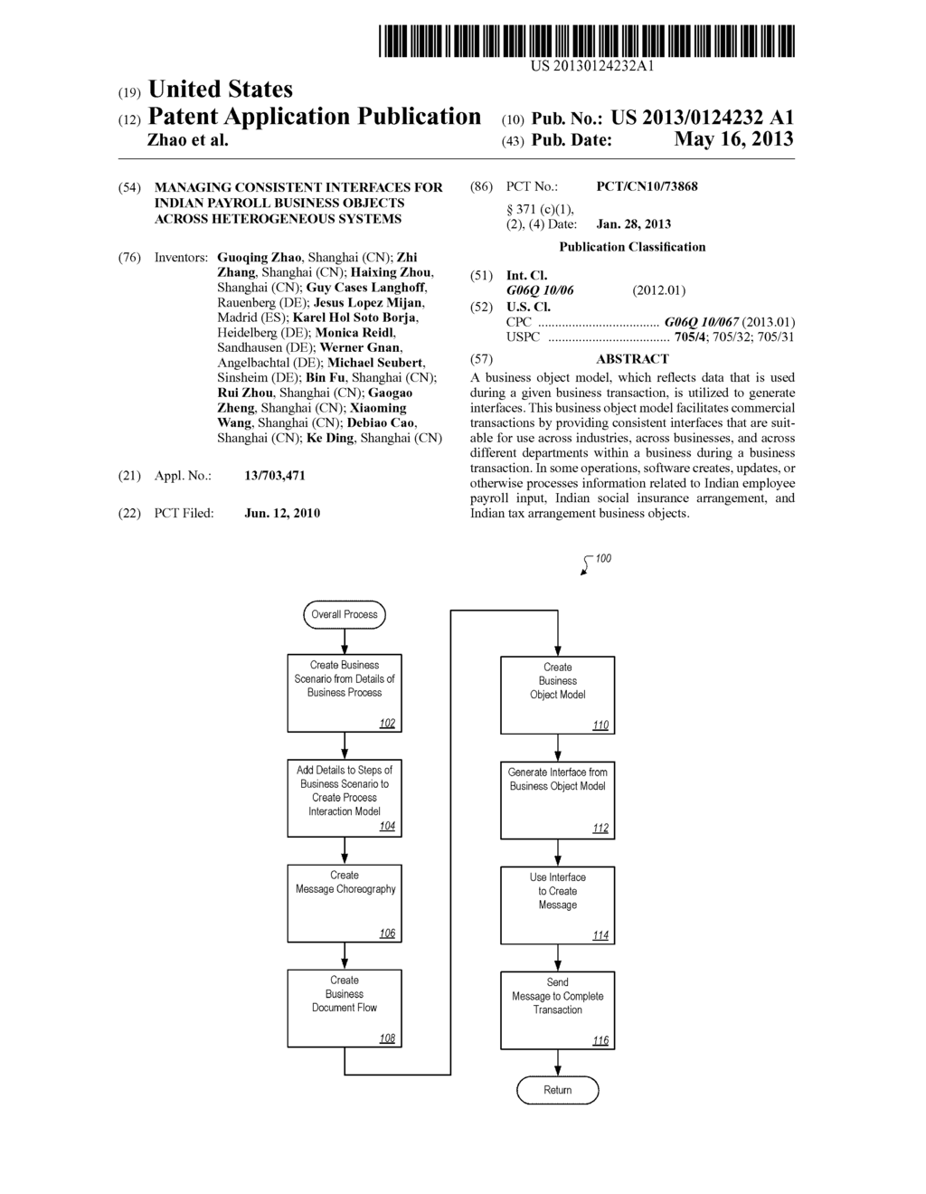 MANAGING CONSISTENT INTERFACES FOR INDIAN PAYROLL BUSINESS OBJECTS ACROSS     HETEROGENEOUS SYSTEMS - diagram, schematic, and image 01