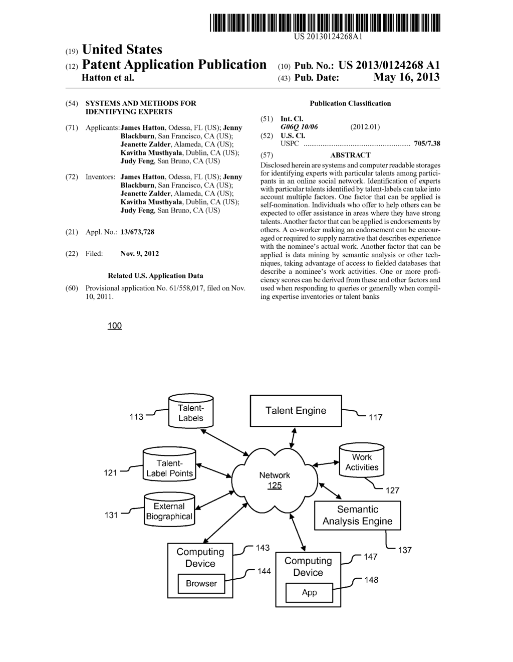 SYSTEMS AND METHODS FOR IDENTIFYING EXPERTS - diagram, schematic, and image 01