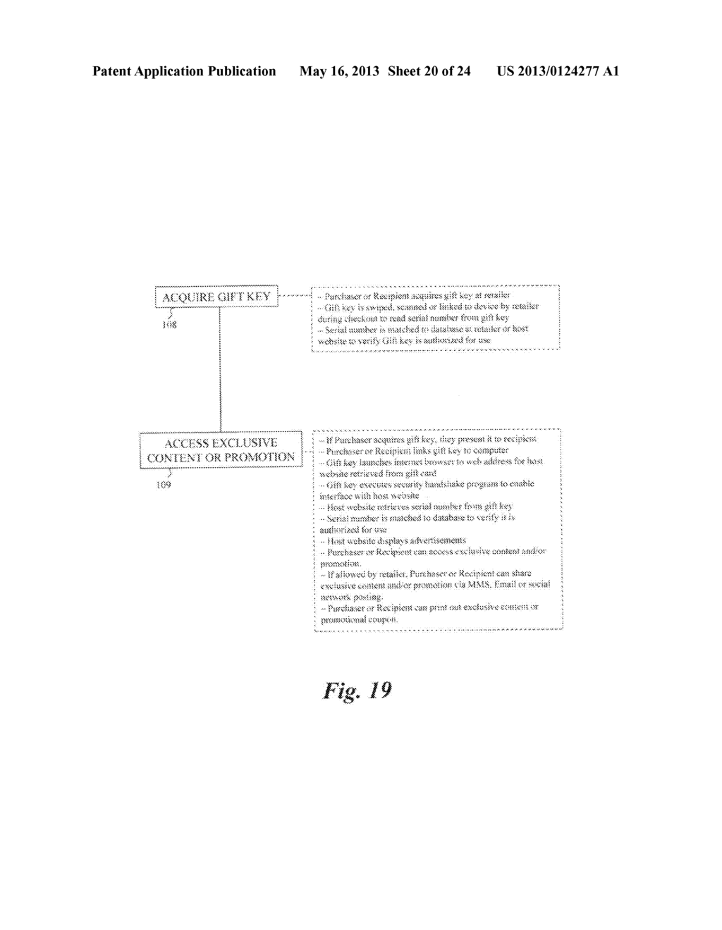 System and Method for an Electronic Gift Key - diagram, schematic, and image 21