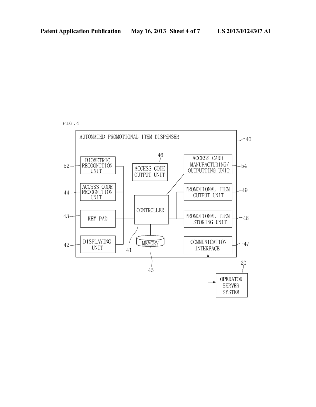 DEVICE AND METHOD FOR AUTOMATICALLY DISTRIBUTING PROMOTIONAL ITEMS - diagram, schematic, and image 05