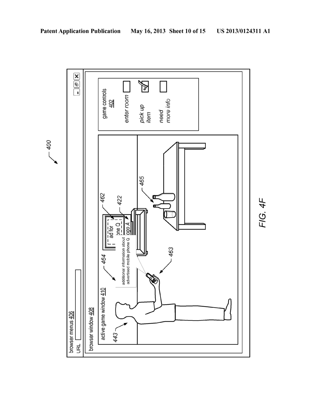 System and Method for Dynamic Integration of Advertisements in a Virtual     Environment - diagram, schematic, and image 11