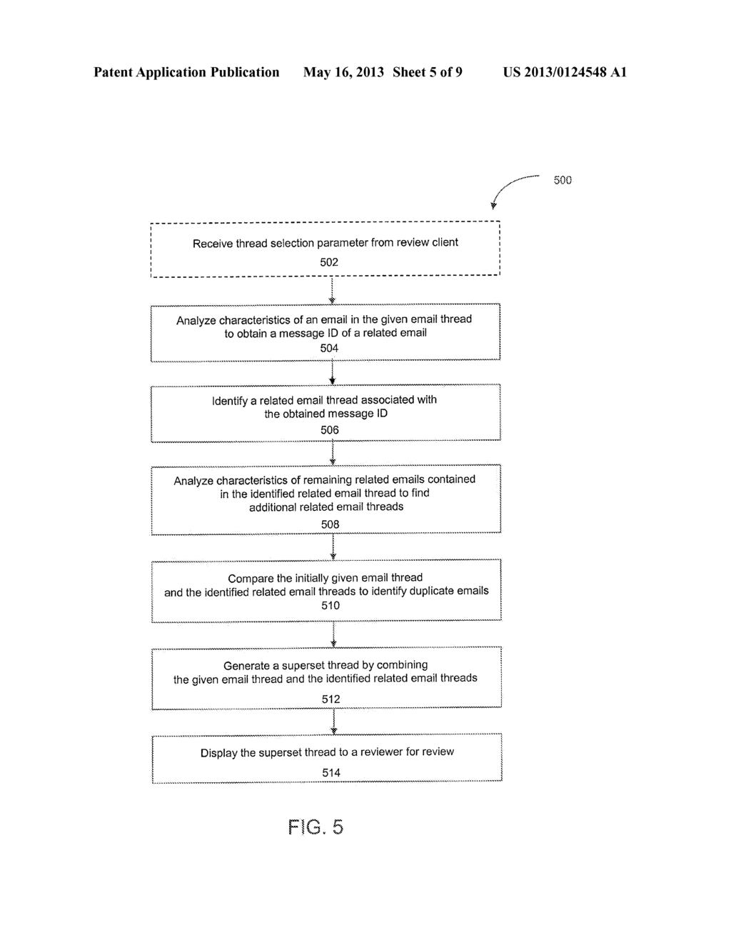 System and Method for Presenting A Plurality of Email Threads for Review - diagram, schematic, and image 06