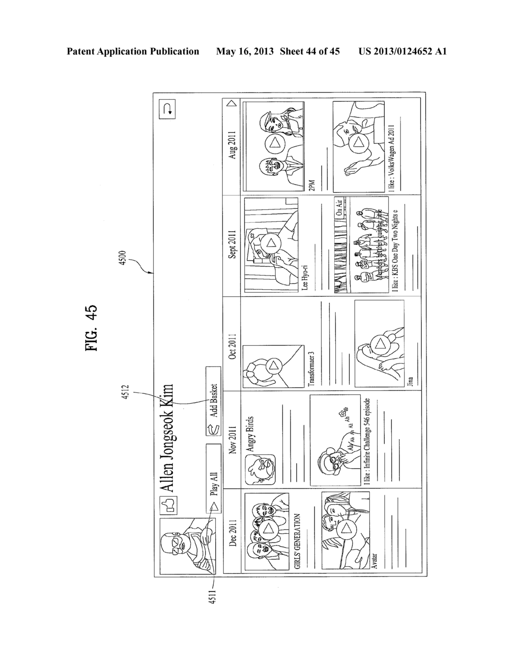 ELECTRONIC DEVICE AND METHOD FOR PROVIDING CONTENTS RECOMMENDATION SERVICE - diagram, schematic, and image 45