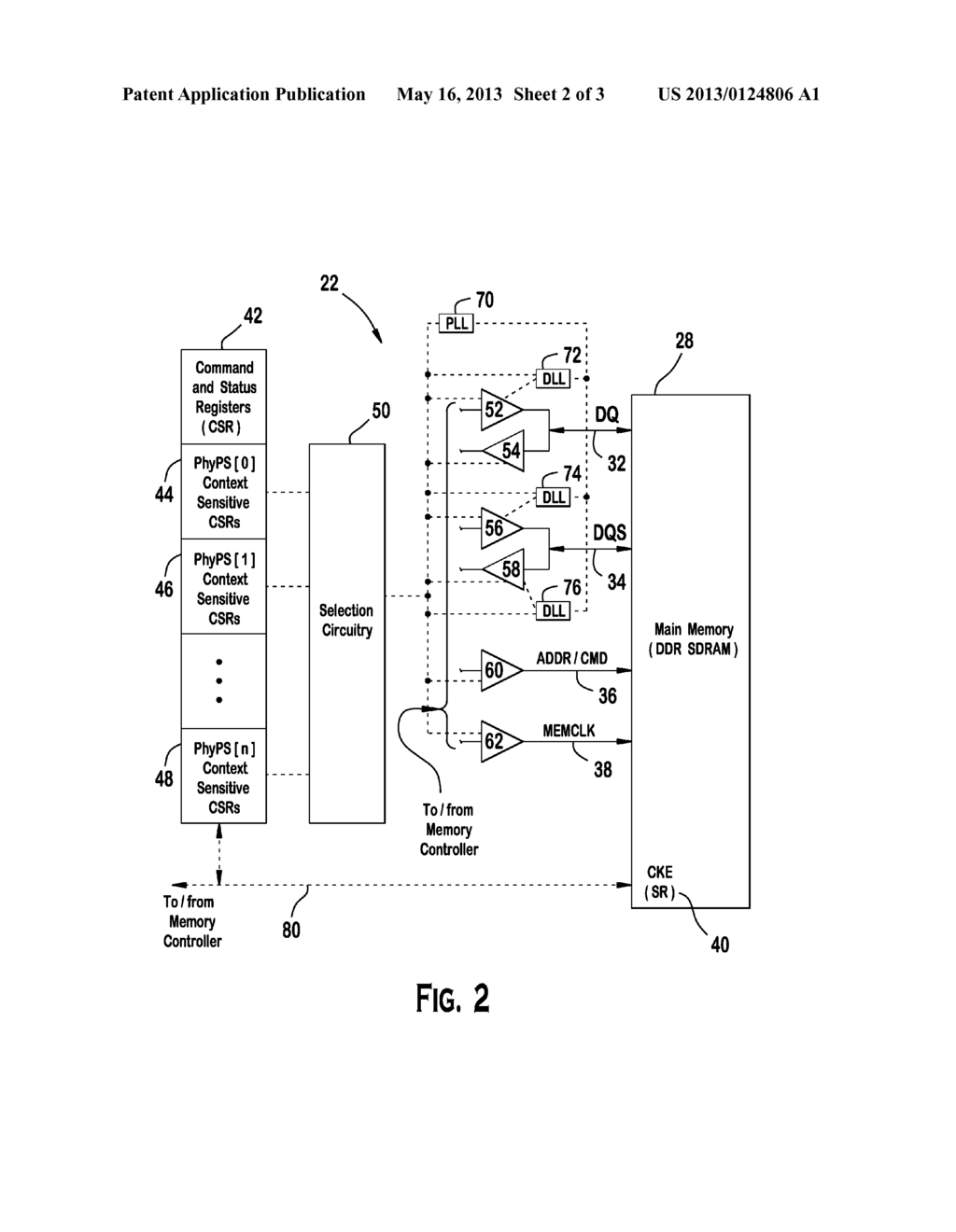 DYNAMIC RAM PHY INTERFACE WITH CONFIGURABLE POWER STATES - diagram, schematic, and image 03