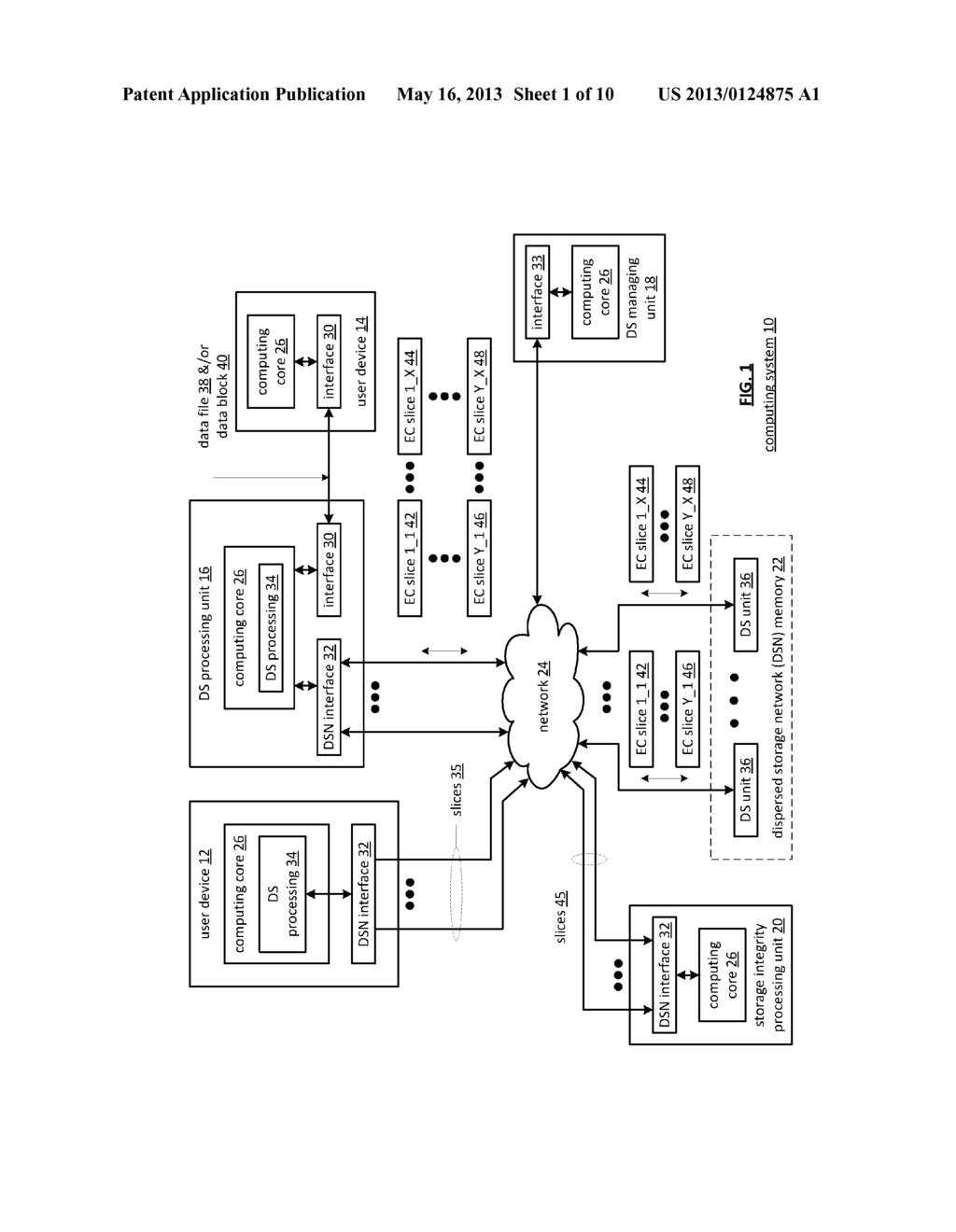 DISTRIBUTED STORAGE NETWORK AND METHOD FOR ENCRYPTING AND DECRYPTING DATA     USING HASH FUNCTIONS - diagram, schematic, and image 02