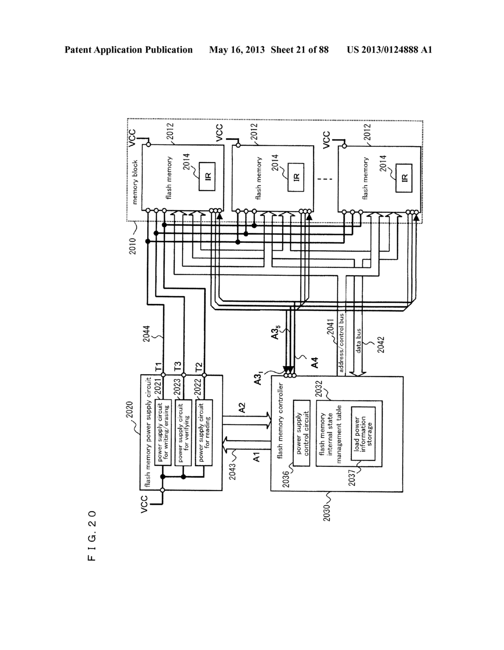 NONVOLATILE STORAGE SYSTEM, POWER SUPPLY CIRCUIT FOR MEMORY SYSTEM, FLASH     MEMORY, FLASH MEMORY CONTROLLER, AND NONVOLATILE SEMICONDUCTOR STORAGE     DEVICE - diagram, schematic, and image 22