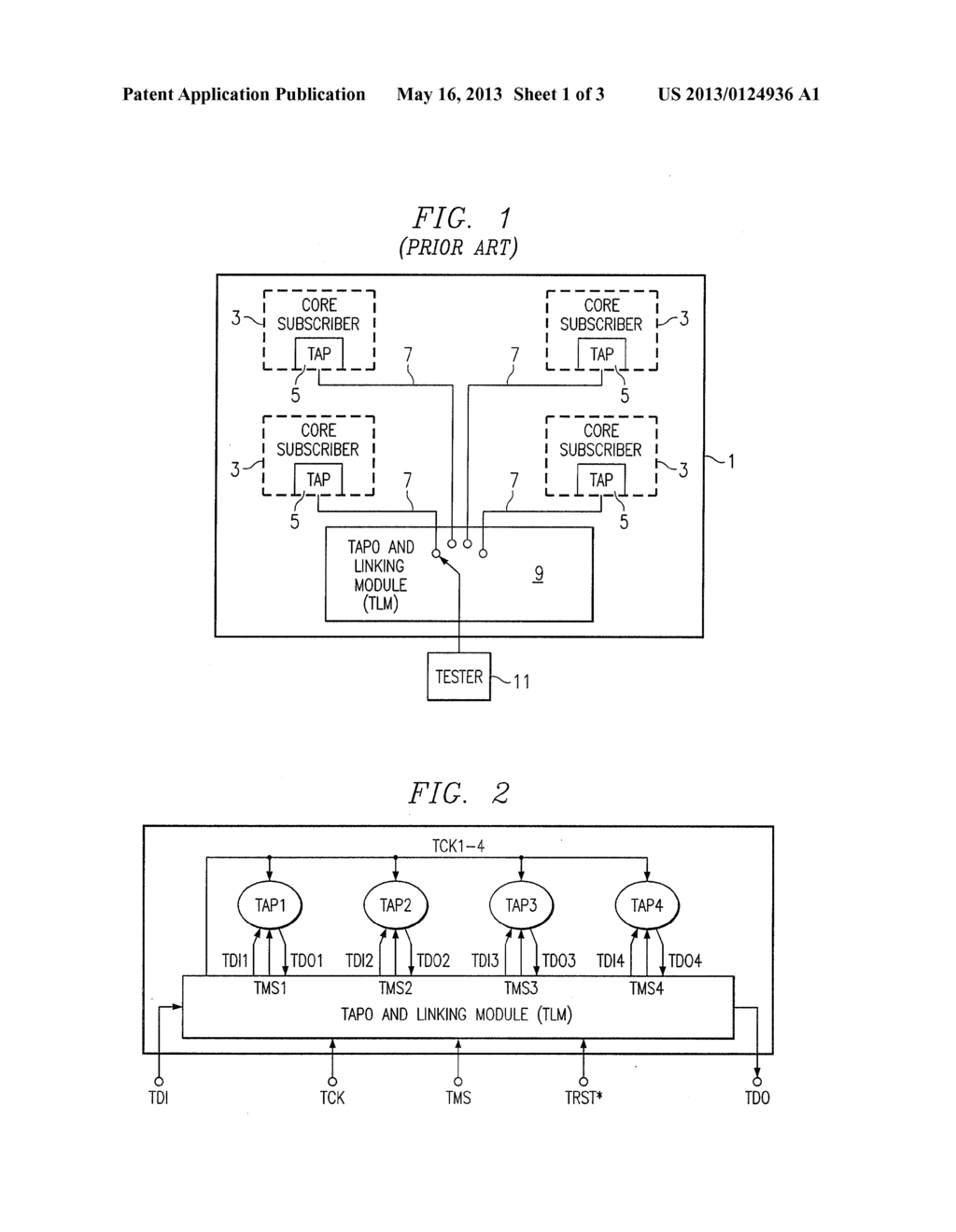 TAP AND LINKING MODULE FOR SCAN ACCESS OF MULTIPLE CORES WITH IEEE 1149.1     TEST ACCESS PORTS - diagram, schematic, and image 02