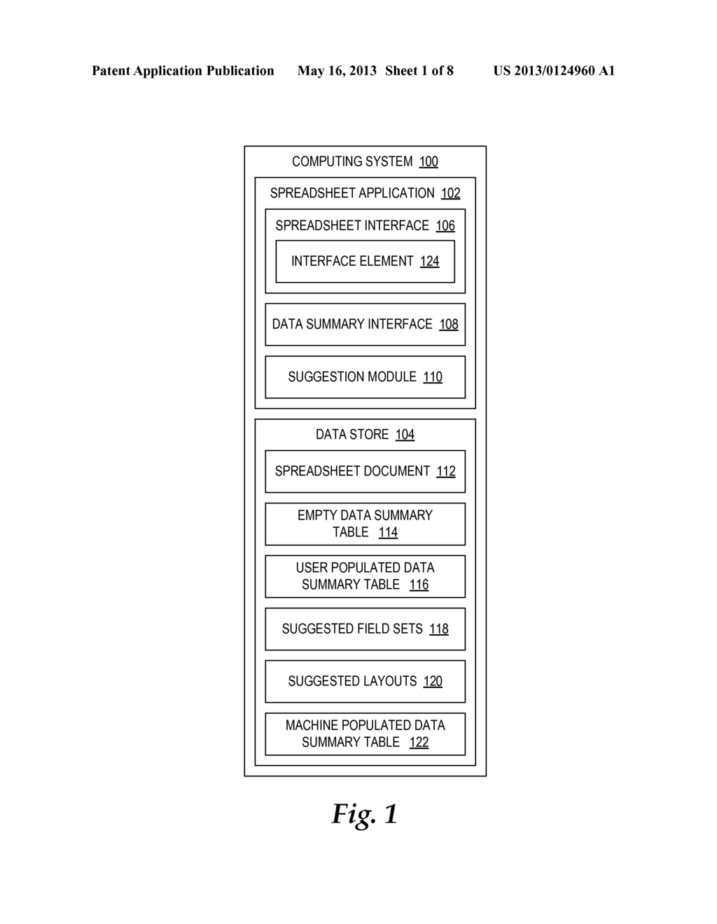 AUTOMATED SUGGESTED SUMMARIZATIONS OF DATA - diagram, schematic, and image 02