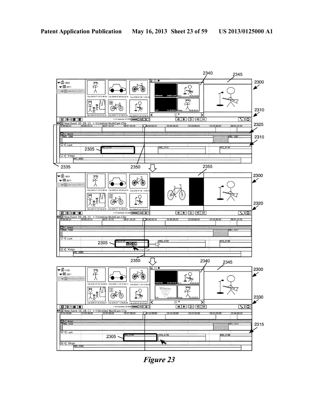 AUTOMATIC GENERATION OF MULTI-CAMERA MEDIA CLIPS - diagram, schematic, and image 24