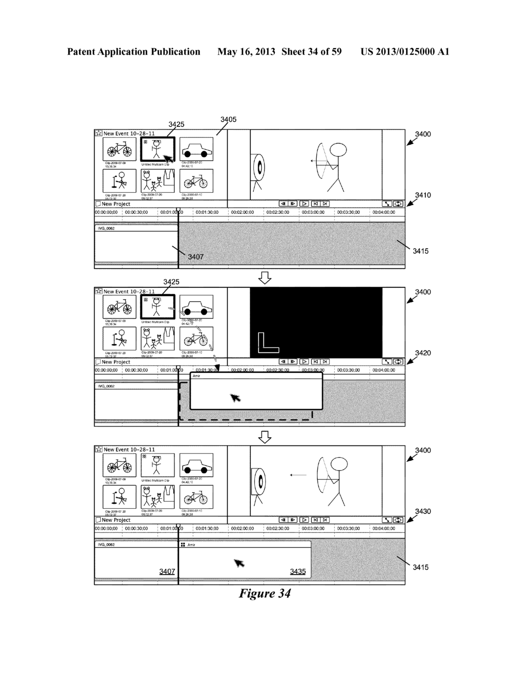 AUTOMATIC GENERATION OF MULTI-CAMERA MEDIA CLIPS - diagram, schematic, and image 35