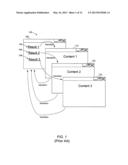 Interstitial navigation panel for navigating data representing content and     applications diagram and image