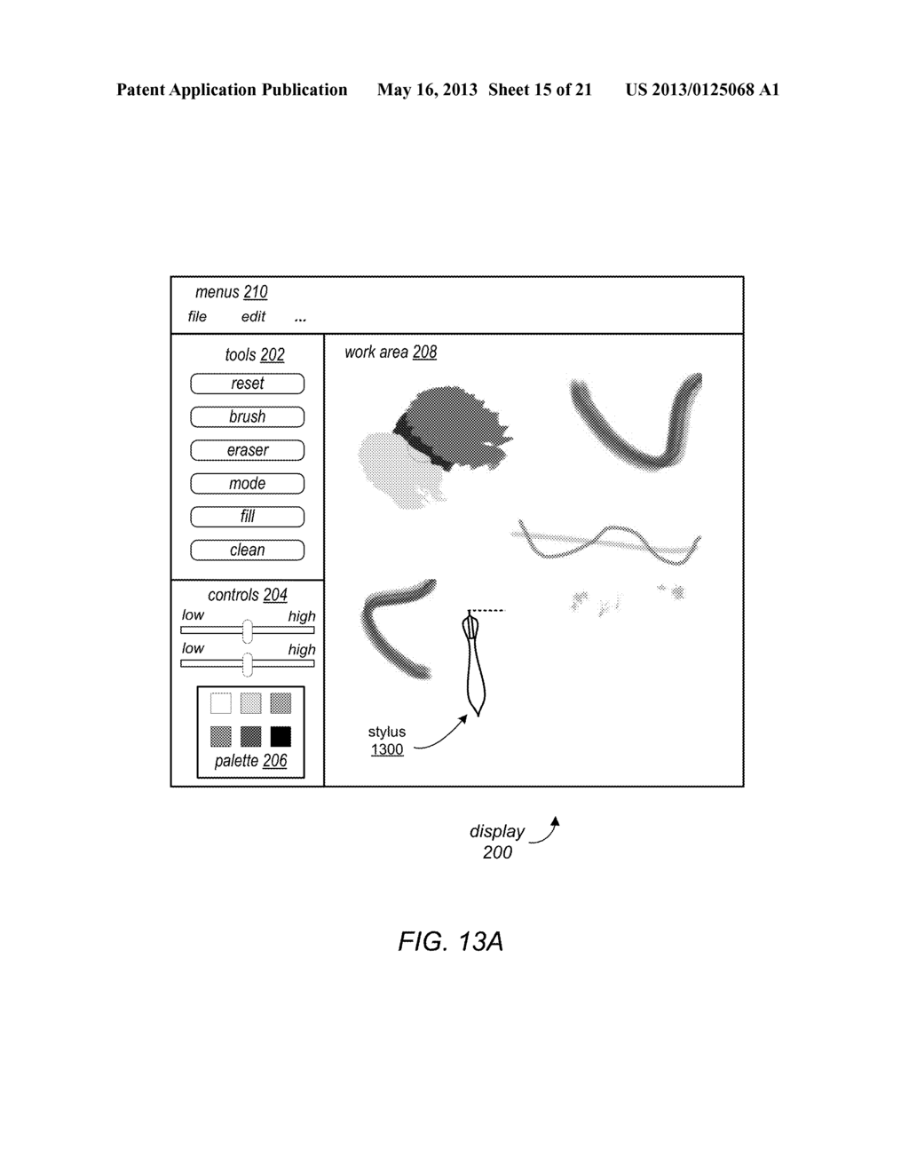 Methods and Apparatus for Natural Media Painting Using a Realistic Brush     and Tablet Stylus Gestures - diagram, schematic, and image 16