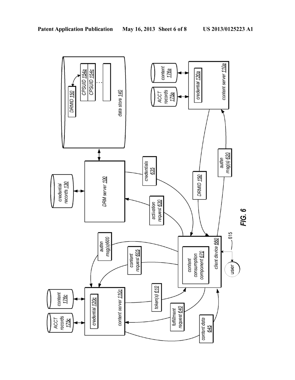 System And Method For Transparently Authenticating A User To A Digital     Rights Management Entity - diagram, schematic, and image 07