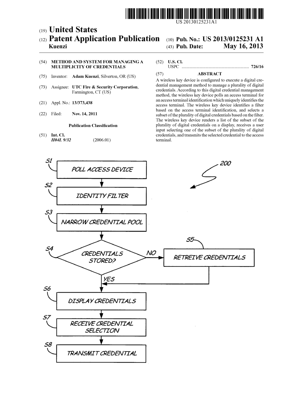 Method and system for managing a multiplicity of credentials - diagram, schematic, and image 01