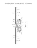 CONTINUOUS-COIL TYPE WATERPROOF SLIDE FASTENER AND THE STRUCTURE     IMPERVIOUS TO FLUID THEREOF diagram and image