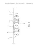 CONTINUOUS-COIL TYPE WATERPROOF SLIDE FASTENER AND THE STRUCTURE     IMPERVIOUS TO FLUID THEREOF diagram and image