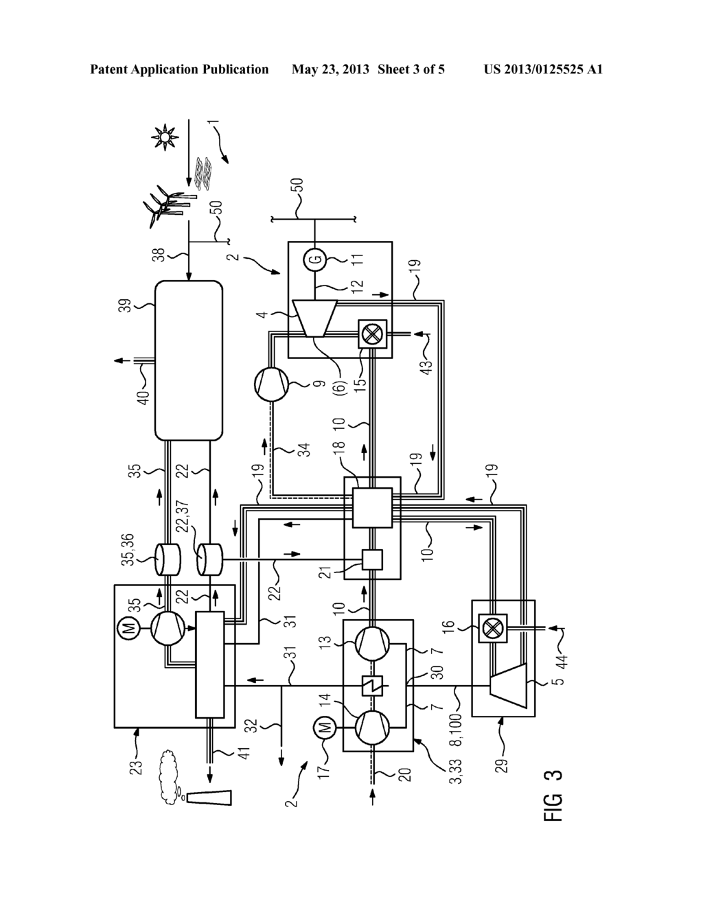 GAS TURBINE POWER PLANT WITH A GAS TURBINE INSTALLATION, AND METHOD FOR     OPERATING A GAS TURBINE POWER PLANT - diagram, schematic, and image 04