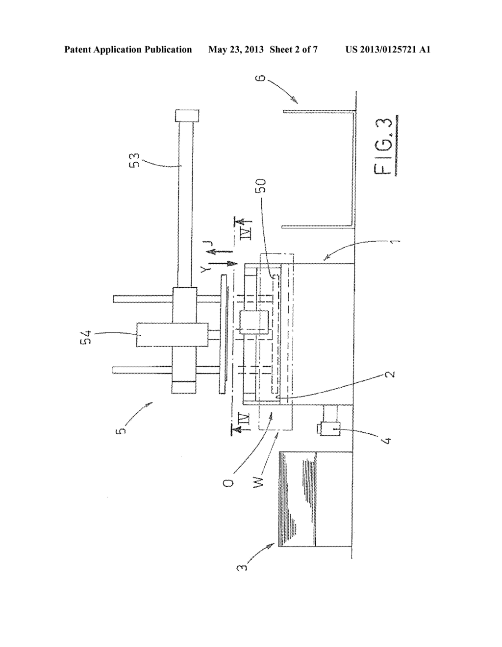 DEVICE FOR UNLOADING FLAT ARTICLES FROM A WORK PLANE, FLAT ARTICLES     INCLUDING PORTIONS ON WHICH DESIGNS AND/OR WRITING IS REPRODUCED BY     CUTTING AND/OR INCISION - diagram, schematic, and image 03