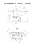 DEVICE FOR UNLOADING FLAT ARTICLES FROM A WORK PLANE, FLAT ARTICLES     INCLUDING PORTIONS ON WHICH DESIGNS AND/OR WRITING IS REPRODUCED BY     CUTTING AND/OR INCISION diagram and image