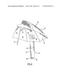 Umbrella for Holding a Golf Club diagram and image