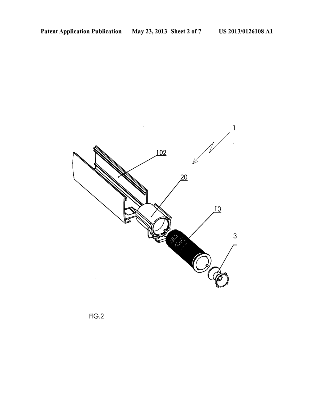 CORD WINDING DEVICE FOR A SCREEN, SUCH AS A WINDOW COVERING - diagram, schematic, and image 03