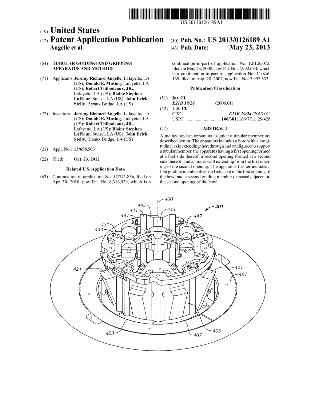 TUBULAR GUIDING AND GRIPPING APPARATUS AND METHOD - diagram, schematic, and image 01