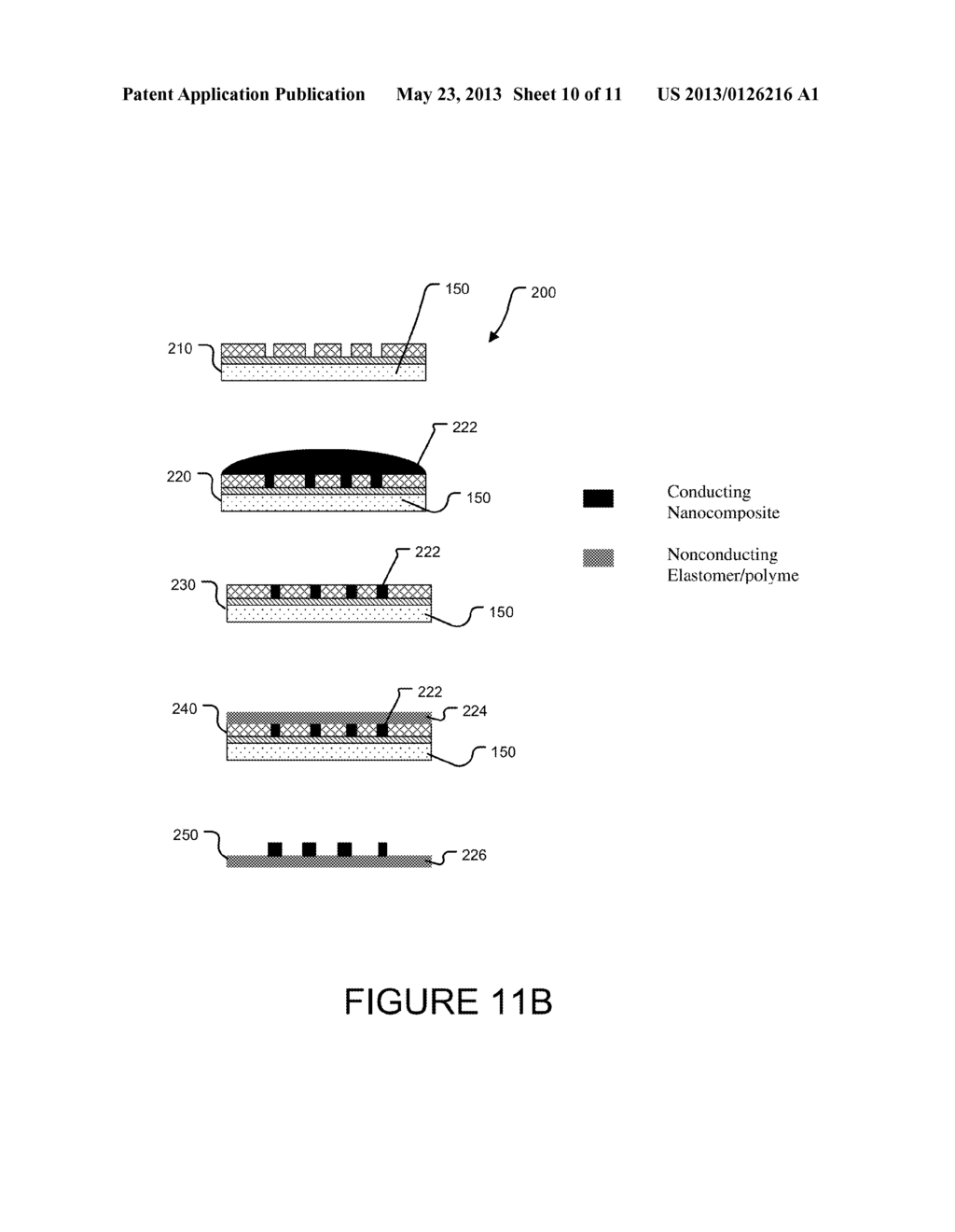 ELECTRICALLY CONDUCTIVE, THERMOSETTING ELASTOMERIC MATERIAL AND USES     THEREFOR - diagram, schematic, and image 11