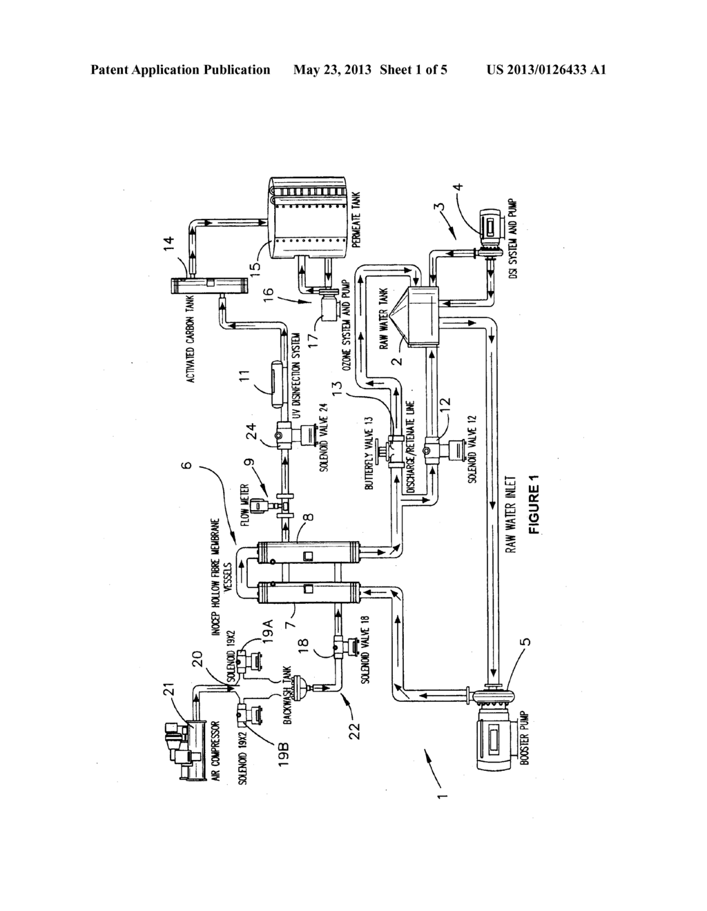 Water Treatment Apparatus, System and Process - diagram, schematic, and image 02