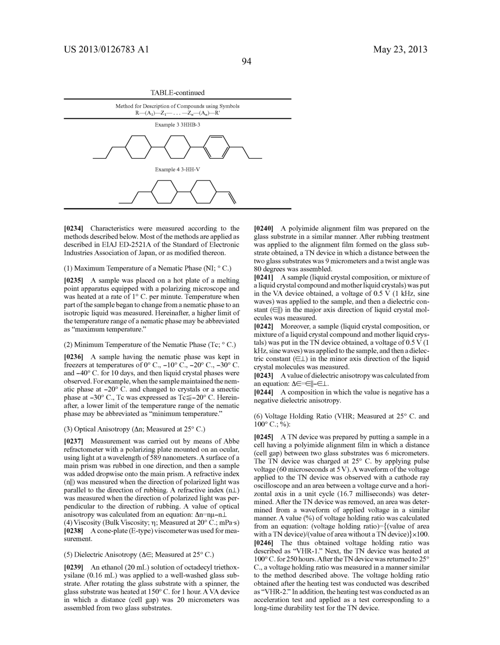 COMPOUND HAVING PROPYL ETHER AS BONDING GROUP, LIQUID CRYSTAL COMPOSITION     THEREOF AND LIQUID CRYSTAL DISPLAY DEVICE THEREOF - diagram, schematic, and image 95