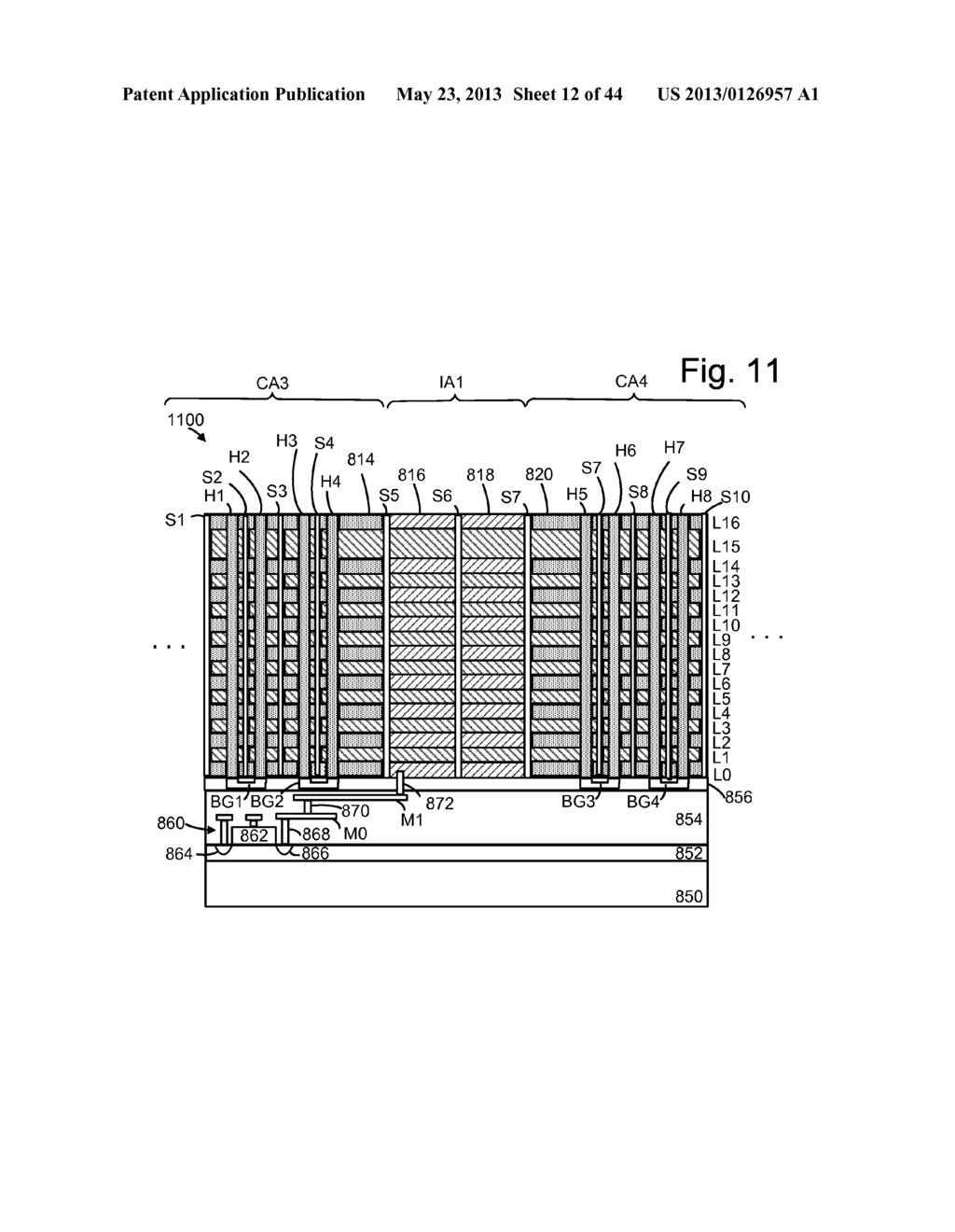 3D Non-Volatile Memory With Metal Silicide Interconnect - diagram, schematic, and image 13