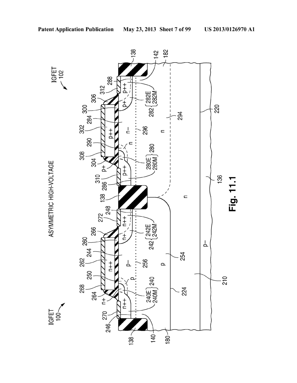 CONFIGURATION AND FABRICATION OF SEMICONDUCTOR STRUCTURE USING EMPTY AND     FILLED WELLS - diagram, schematic, and image 08