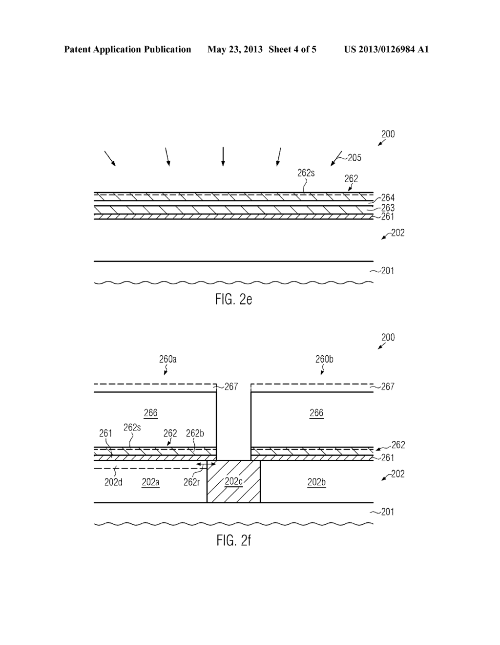 Patterning of Sensitive Metal-Containing Layers With Superior Mask     Material Adhesion by Providing a Modified Surface Layer - diagram, schematic, and image 05