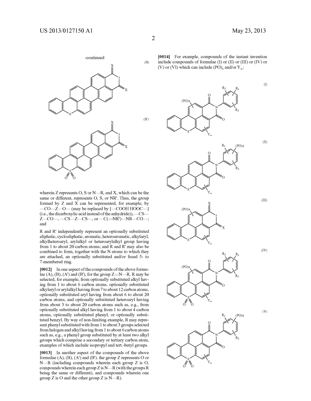 POLYCYCLIC AROMATIC HYDROCARBON COMPOUNDS CONTAINING AN S ATOM OR S(=O)2     GROUP IN THEIR BASIC STRUCTURE - diagram, schematic, and image 03