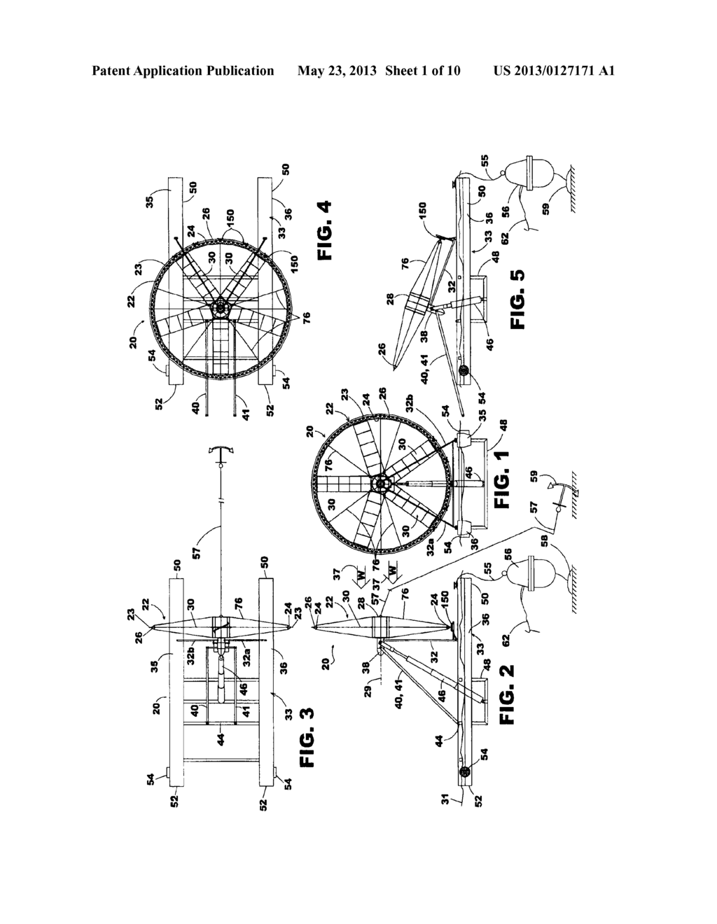 Floating Wind Turbine with Turbine Anchor - diagram, schematic, and image 02