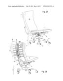 Seat Having A Backrest Which Can Be Adjusted To Form A Precurved     Deformation diagram and image