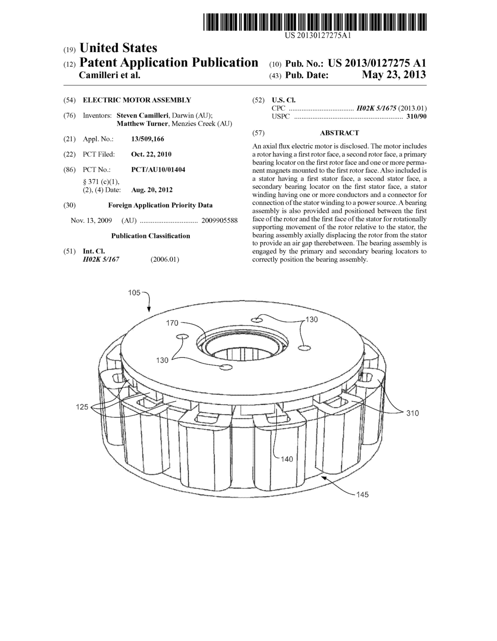 ELECTRIC MOTOR ASSEMBLY - diagram, schematic, and image 01