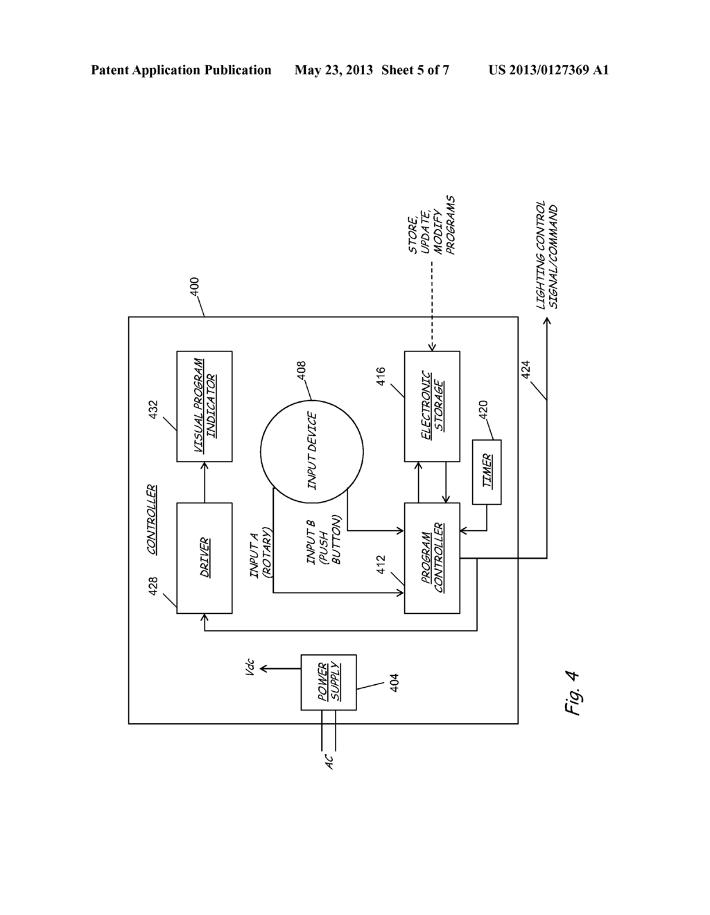 DISPLAY CONTROL SYSTEM FOR LIGHT EMITTING DIODE (LED) LIGHTING FIXTURES - diagram, schematic, and image 06