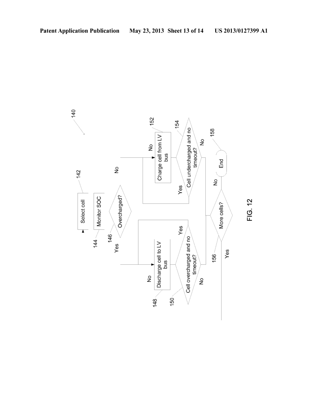 CELL BALANCING SYSTEM AND METHOD - diagram, schematic, and image 14