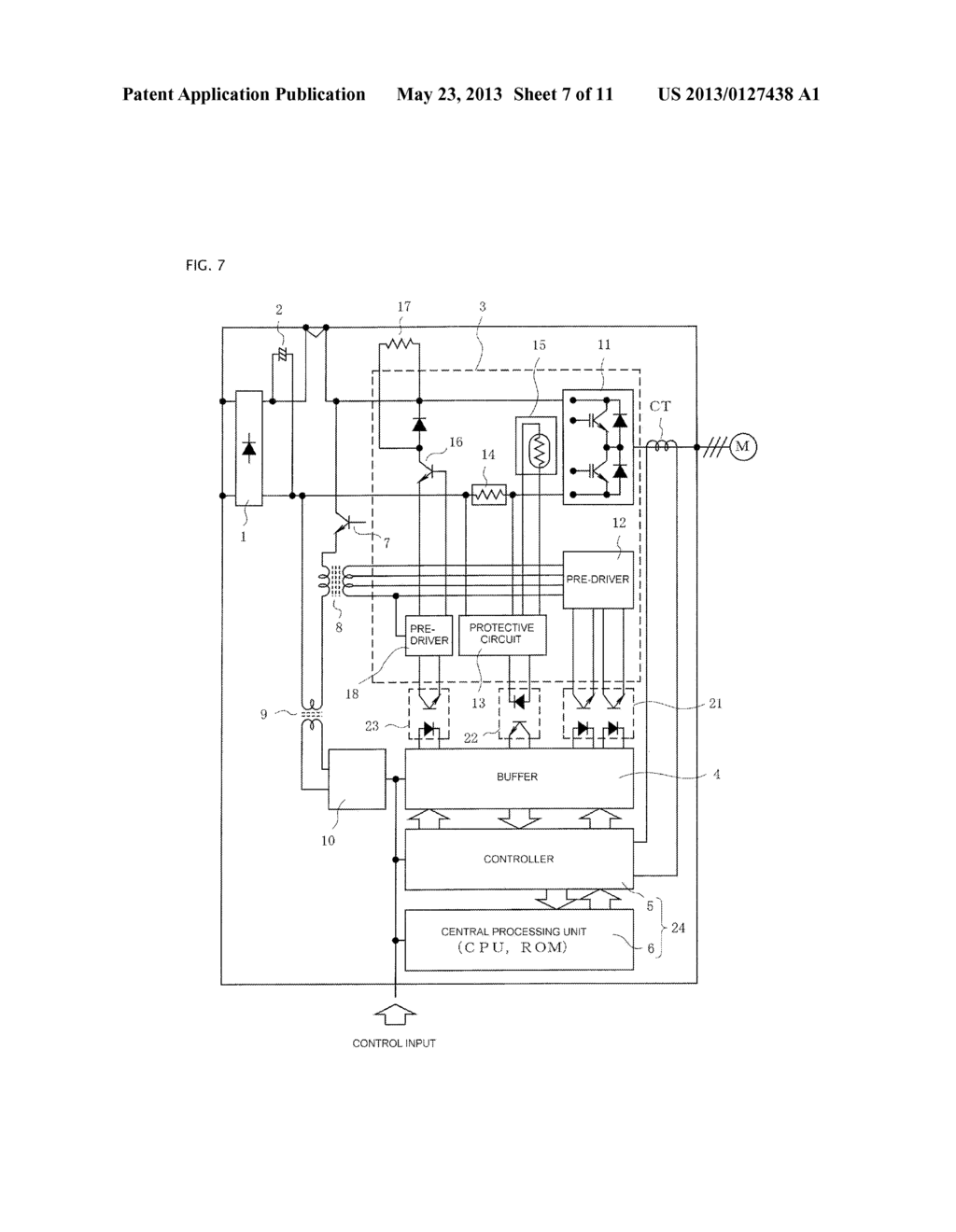 PHOTOCOUPLER OUTPUT SIGNAL RECEIVING CIRCUIT - diagram, schematic, and image 08