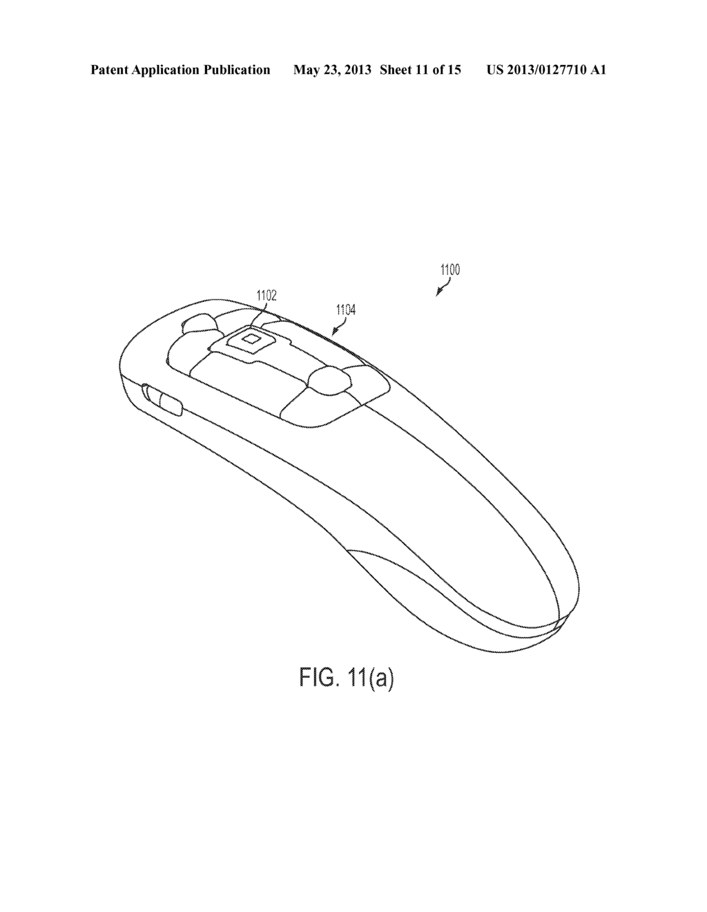 3D Pointing Device With Up-Down-Left-Right Mode Switching and Integrated     Swipe Detector - diagram, schematic, and image 12