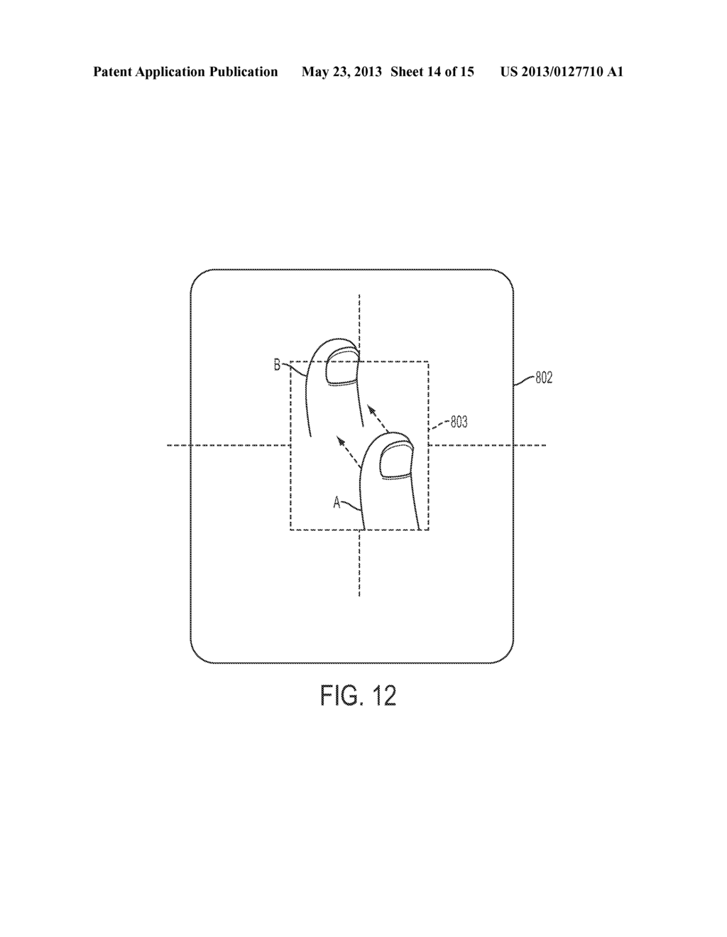 3D Pointing Device With Up-Down-Left-Right Mode Switching and Integrated     Swipe Detector - diagram, schematic, and image 15